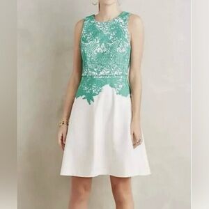 Anthropologie Moulinette Soeurs Arbor Lace Fit & Flare Dress Wedding Guest